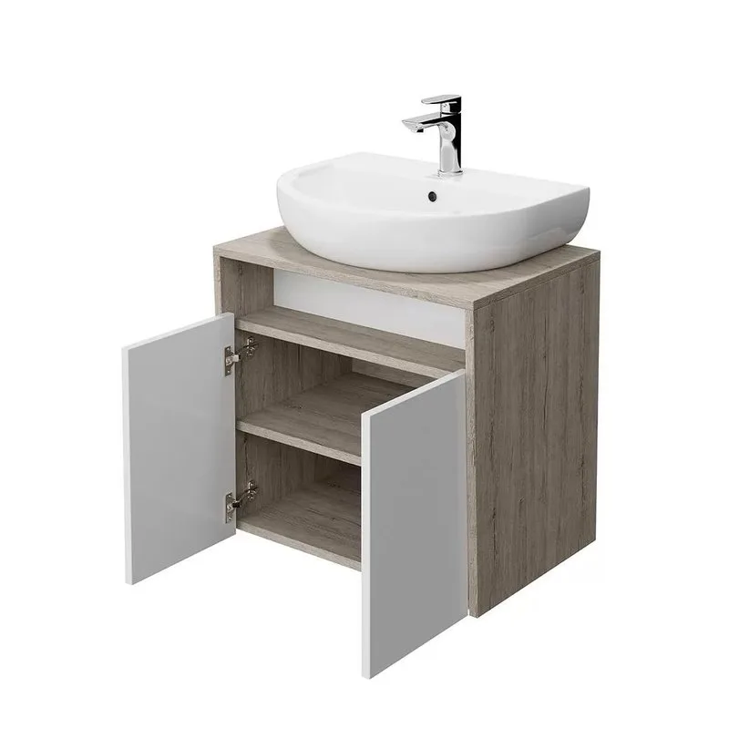 Тумба под раковину без столешницы KERAMA MARAZZI Pro 60 подвесная, глянцевая белая Sancos — официальный сайт