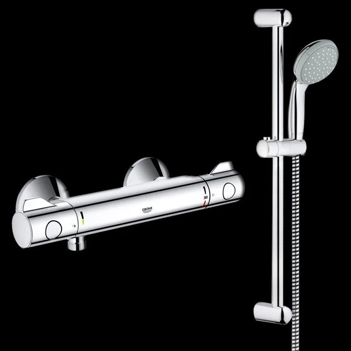 Термостатический смеситель Grohe Grohtherm 800 34565001 с душевым гарнитуром Sancos — официальный сайт