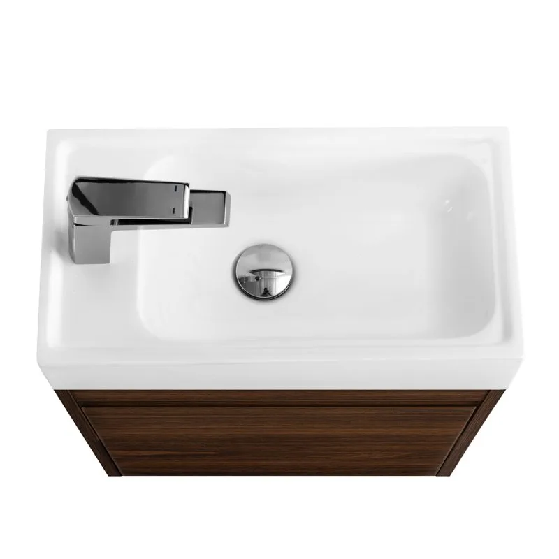 Тумба под раковину без столешницы Art&Max Family-M 50 подвесная, bourbon oak, с дверцей Sancos — официальный сайт
