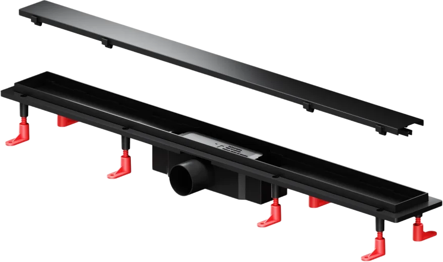 Душевой трап (лоток) AM.PM PrimeFlow Tile 80 см, черный матовый Sancos — официальный сайт