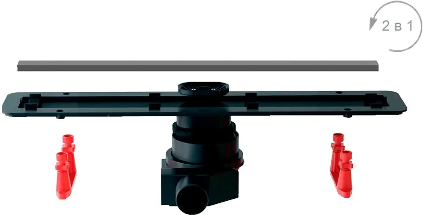 Душевой трап (лоток) Pestan Confluo Frameless Line 650, матовый хром Sancos — официальный сайт