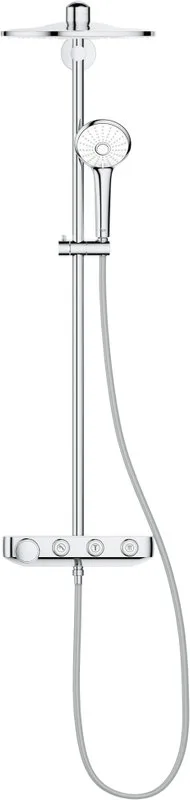 Душевая стойка Grohe Euphoria SmartControl 310 Duo 26507LS0, белая луна, с термостатом Sancos — официальный сайт