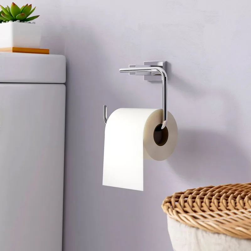 Держатель туалетной бумаги Grohe Essentials Cube 40507001 хром Sancos — официальный сайт