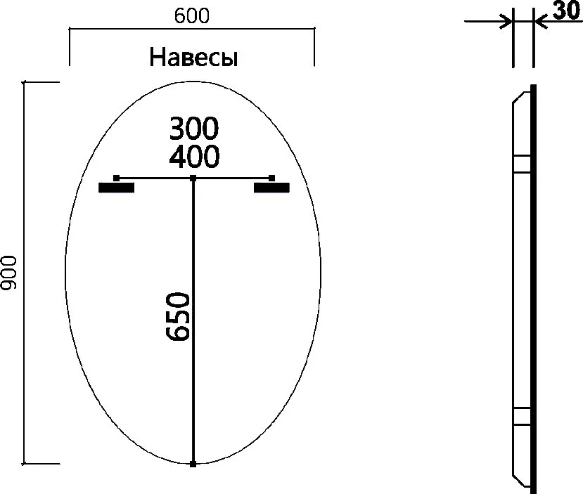 Зеркало Vincea 60х90 с подсветкой Sancos — официальный сайт