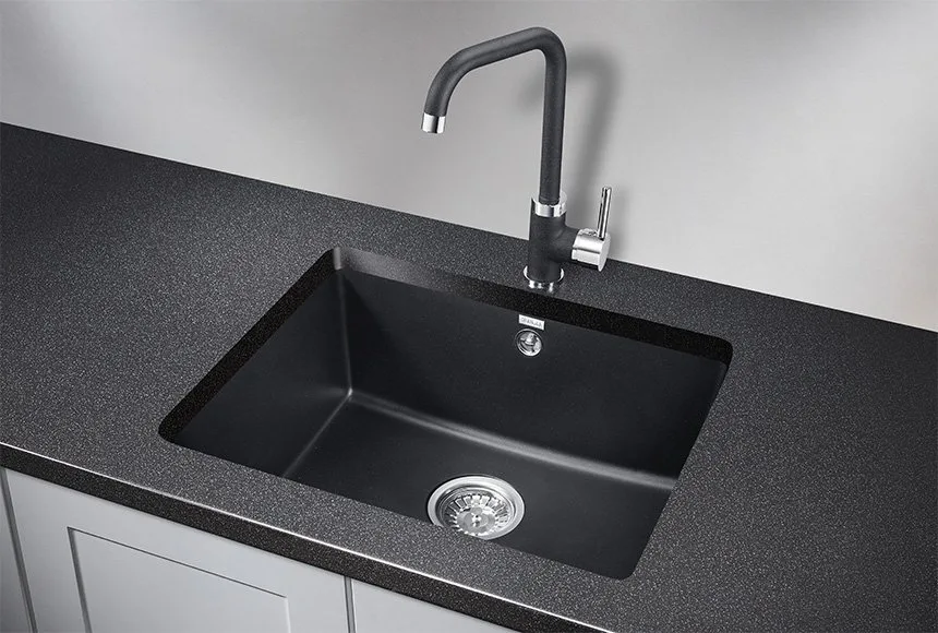 Мойка кухонная Granula 5551, шварц Sancos — официальный сайт