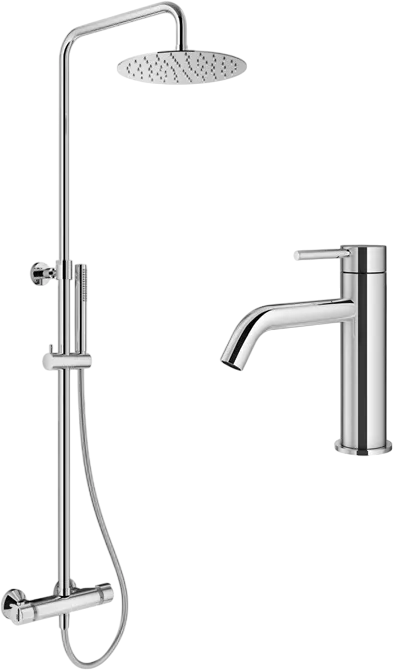 Комплект для ванной Plumberia Selection Ixo KITXO6302CR53 хром Sancos — официальный сайт