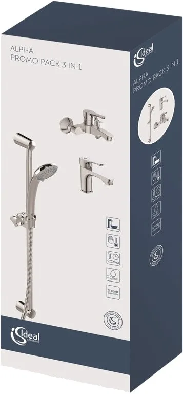Комплект для ванной Ideal Standard Alpha BD004AA Sancos — официальный сайт