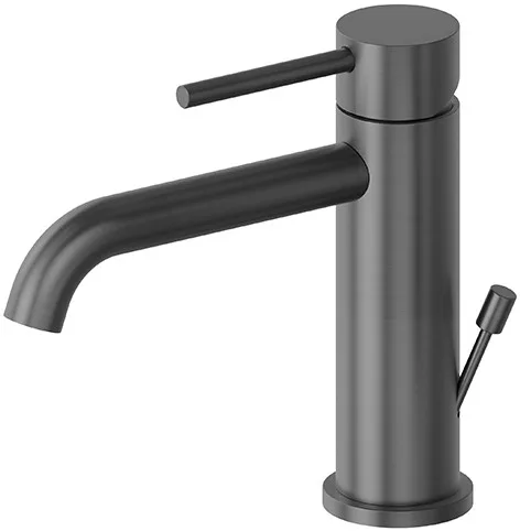 Смеситель для раковины Newform X-Steel 316 с донным клапаном, оружейная сталь Sancos — официальный сайт