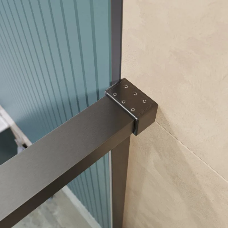 Душевой уголок BelBagno Soft Close-1 A-1-100-C-GM профиль оружейная сталь Sancos — официальный сайт