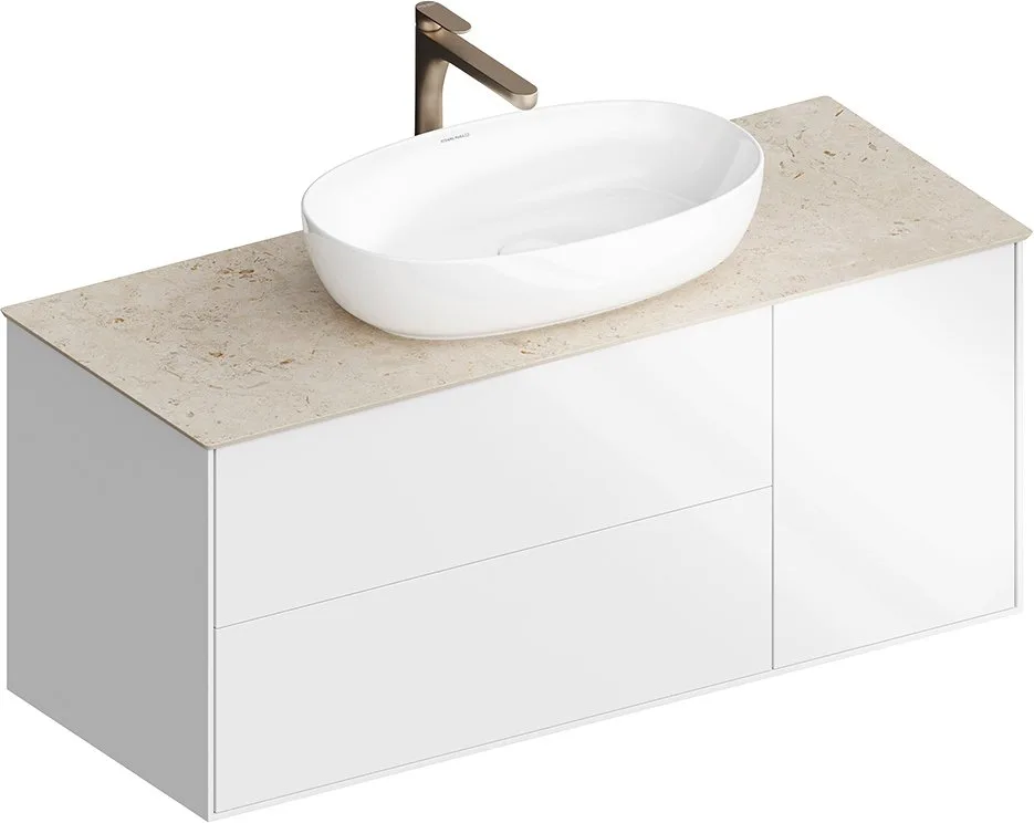 Тумба под раковину без столешницы KERAMA MARAZZI Plaza Modern 120 белая Sancos — официальный сайт