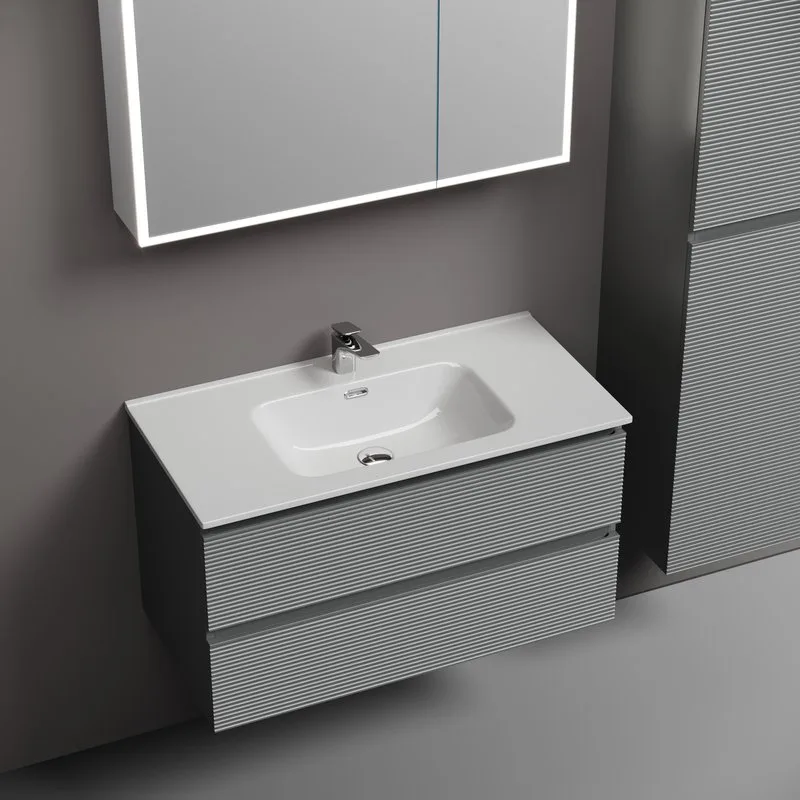 Тумба под раковину Sancos Folk 90 подвесная Ergraut soft (мягкий серый), FL90ES Sancos — официальный сайт