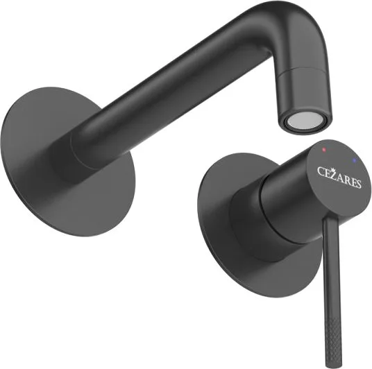 Смеситель для раковины Cezares Relax RELAX-BLI2-1 С ВНУТРЕННЕЙ ЧАСТЬЮ, матовый черный Sancos — официальный сайт