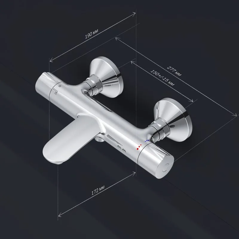 Термостатический смеситель AM.PM Like F8050000, для ванны с душем Sancos — официальный сайт
