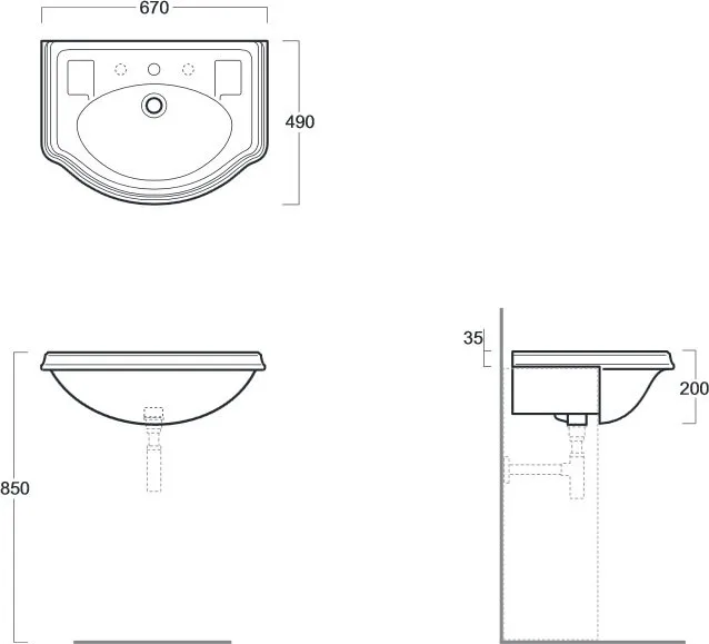 Раковина Simas Arcade AR835 Sancos — официальный сайт