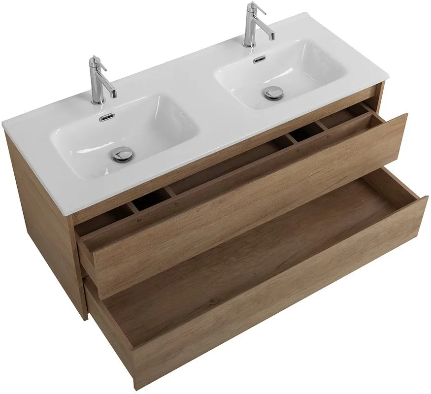 Тумба под раковину без столешницы BelBagno Kraft 120 для двоих, rovere nebrasca nature Sancos — официальный сайт