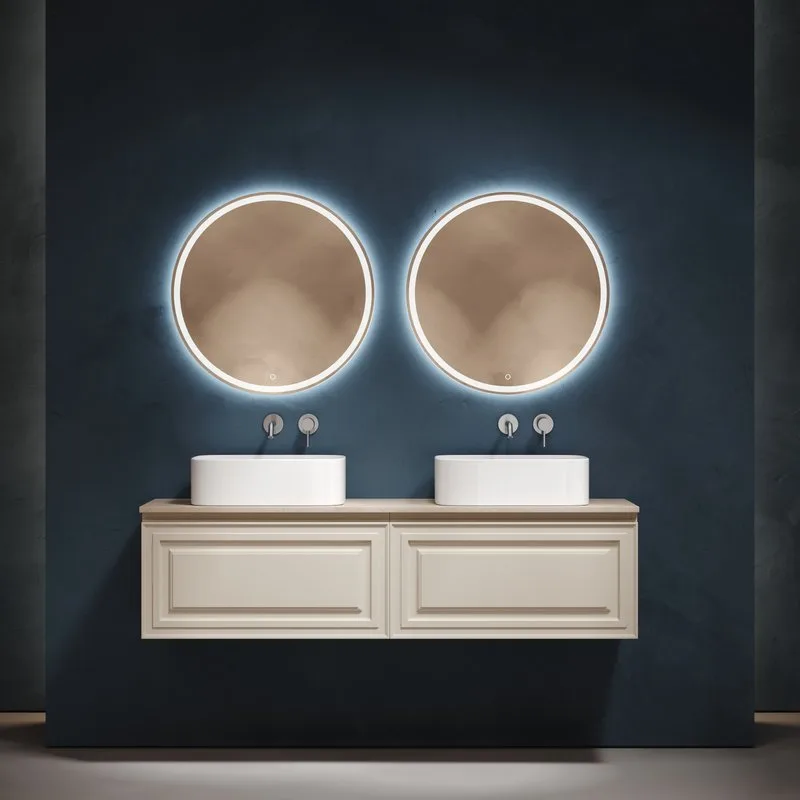 Тумба с раковиной Sancos Very 160 beige soft, столешница бежевая TT160A2, раковина CN6052 Sancos — официальный сайт