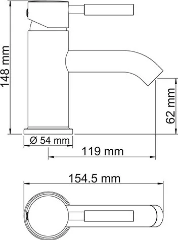 Смеситель для раковины Wasserkraft Main 4105 Sancos — официальный сайт