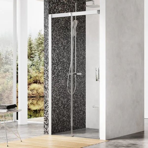 Душевая дверь в нишу Ravak Matrix MSD2-110 L Transparent, профиль сатин Sancos — официальный сайт