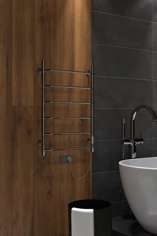 Полотенцесушитель электрический Indigo Roof Lux LCRLE80-50Rt серебристый Sancos — официальный сайт