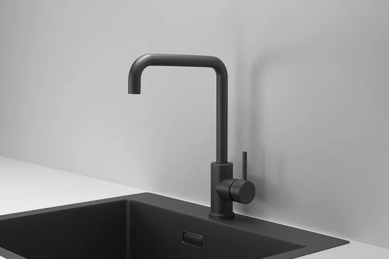 Смеситель для кухни Granula Kitchen Space 7110, черный матовый Sancos — официальный сайт