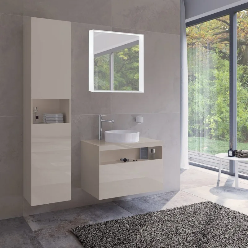 Шкаф-пенал для ванной Keuco Stageline 32831 L, кашемир Sancos — официальный сайт