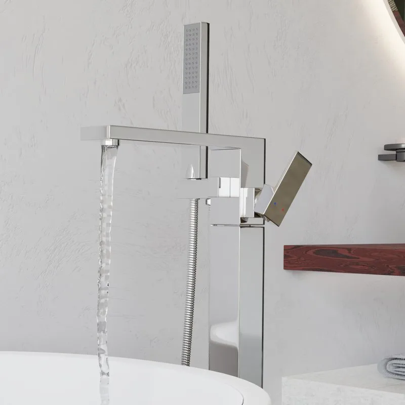 Напольный смеситель для ванны с душем RGW Shower Panels SP-350, хром Sancos — официальный сайт