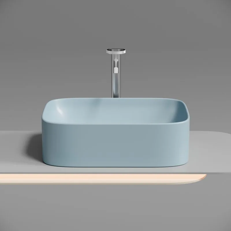 Накладная раковина Ceramicanova Element CN6052ML голубая матовая Sancos — официальный сайт