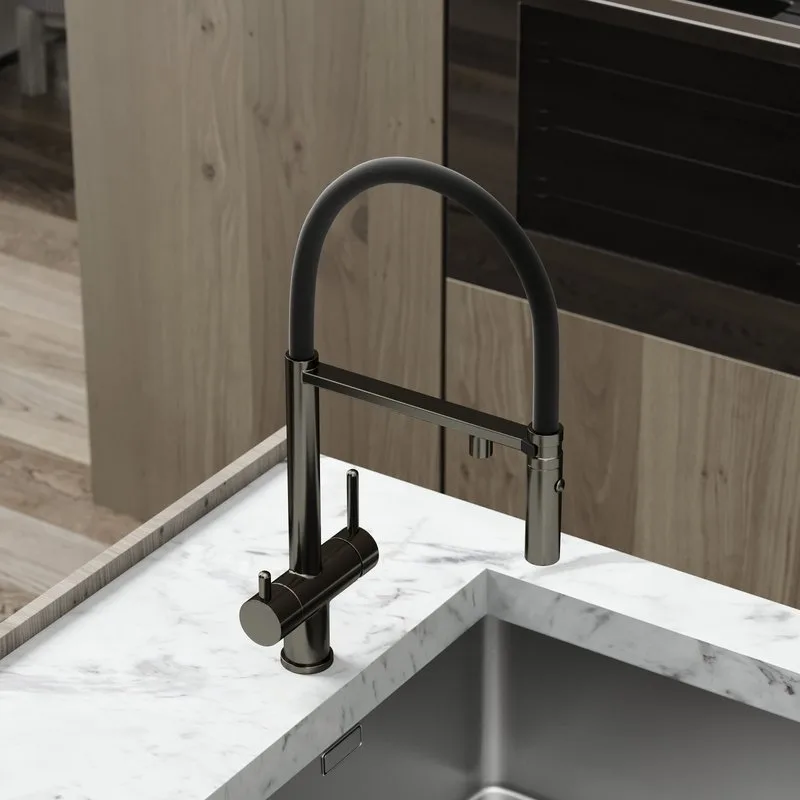 Смеситель для кухни Sancos Imola SC4010GG под фильтр, вороненая сталь Sancos — официальный сайт