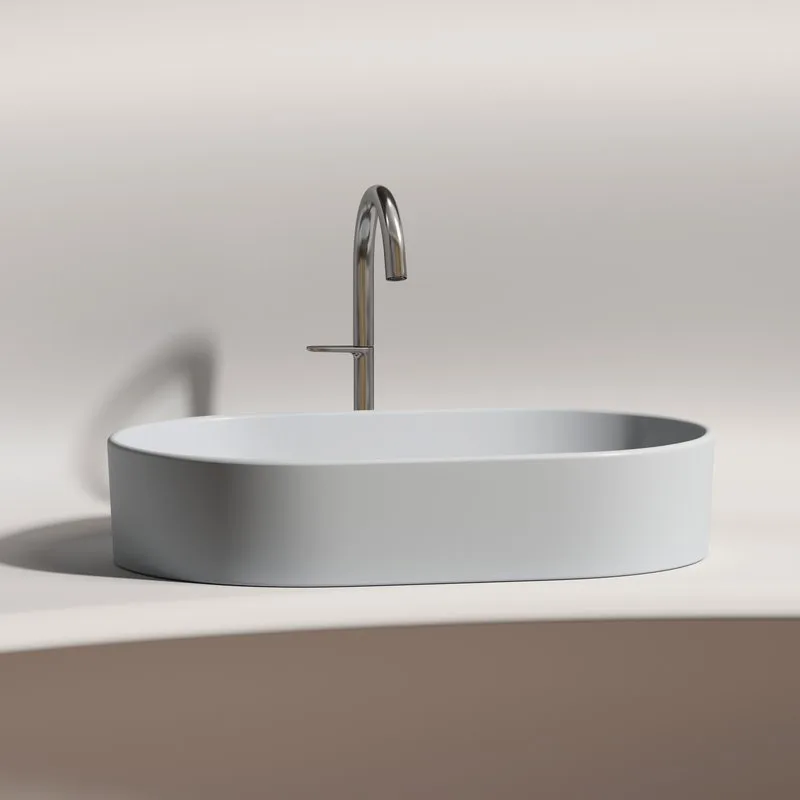 Накладная раковина Ceramicanova Element CN6048MSG серая матовая Sancos — официальный сайт