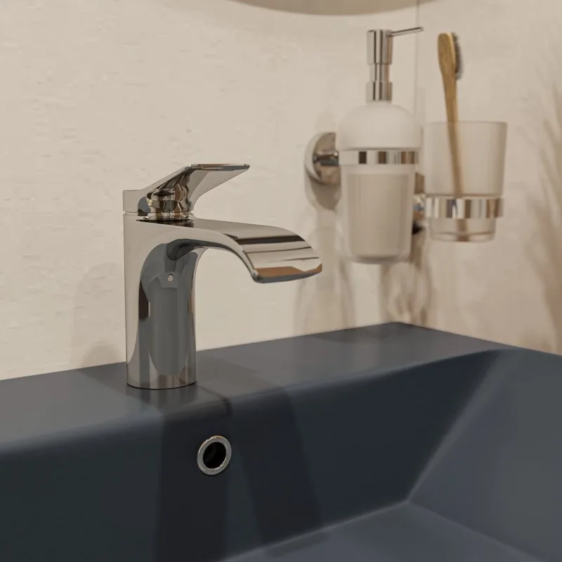 Смеситель для раковины Hansgrohe Vivenis 80 75012000 хром Sancos — официальный сайт