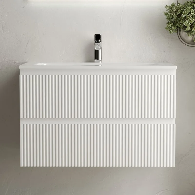Тумба с раковиной Sancos Snob R 80 см, bianco Sancos — официальный сайт