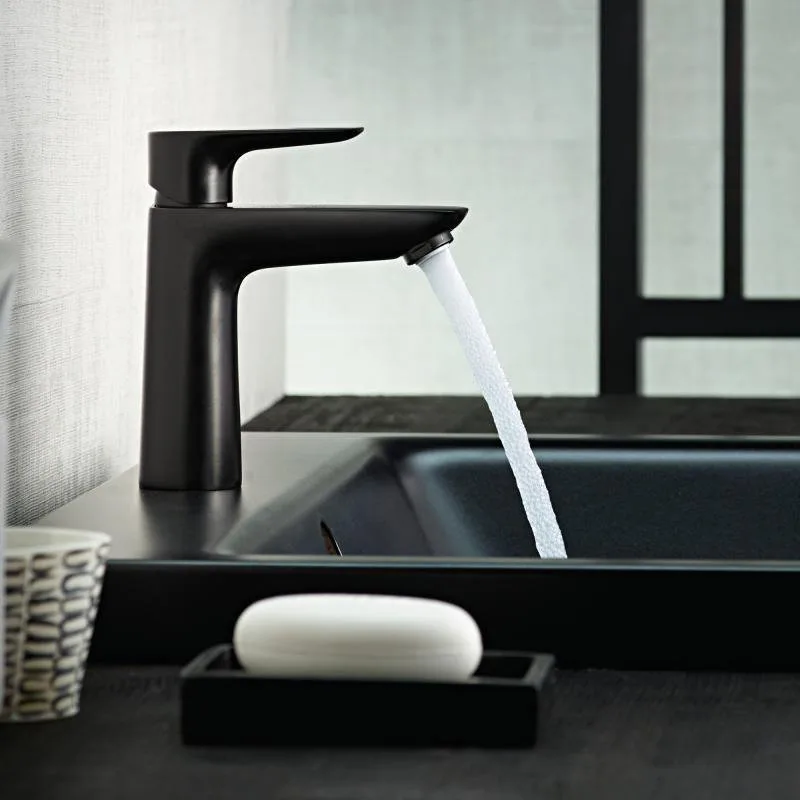 Смеситель для раковины Hansgrohe Talis E 71712670 матовый черный Sancos — официальный сайт