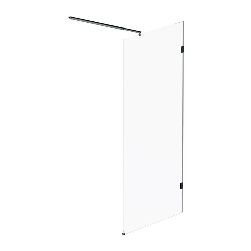 Душевая перегородка AM.PM X-Joy W94WI-90-F1-BTE 90x195, фурнитура черная, стекло прозрачное Sancos — официальный сайт