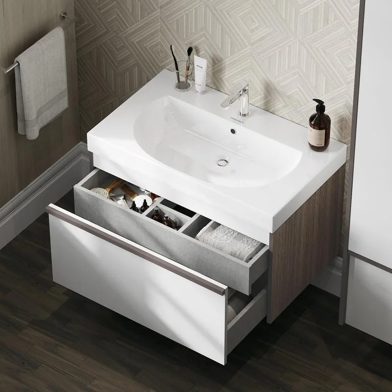 Тумба под раковину без столешницы KERAMA MARAZZI Modula 80 подвесная, арабика Sancos — официальный сайт
