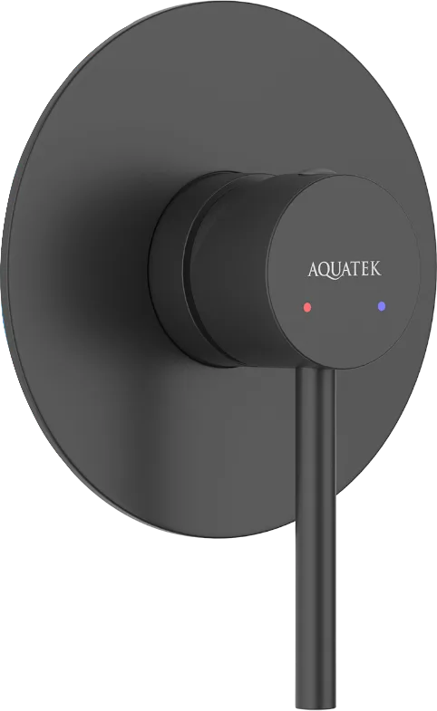 Встраиваемый смеситель AQUATEK Европа AQ1366MB С ВНУТРЕННЕЙ ЧАСТЬЮ, матовый черный Sancos — официальный сайт