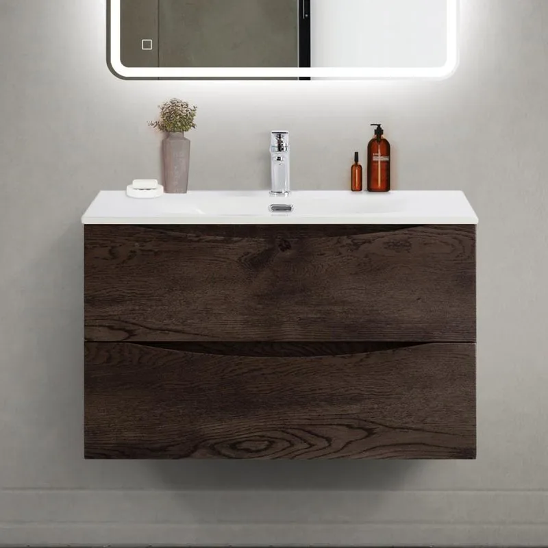 Тумба под раковину без столешницы BelBagno Marino-cer-mini 80 подвесная, rovere nature grigio Sancos — официальный сайт