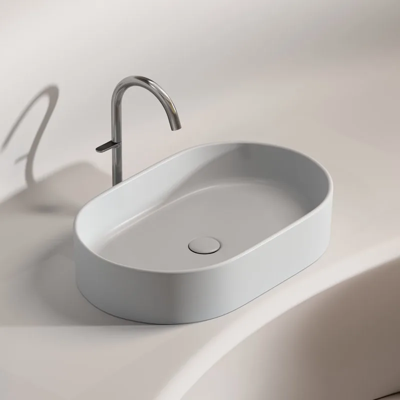 Накладная раковина Ceramicanova Element CN6048MW белая матовая Sancos — официальный сайт