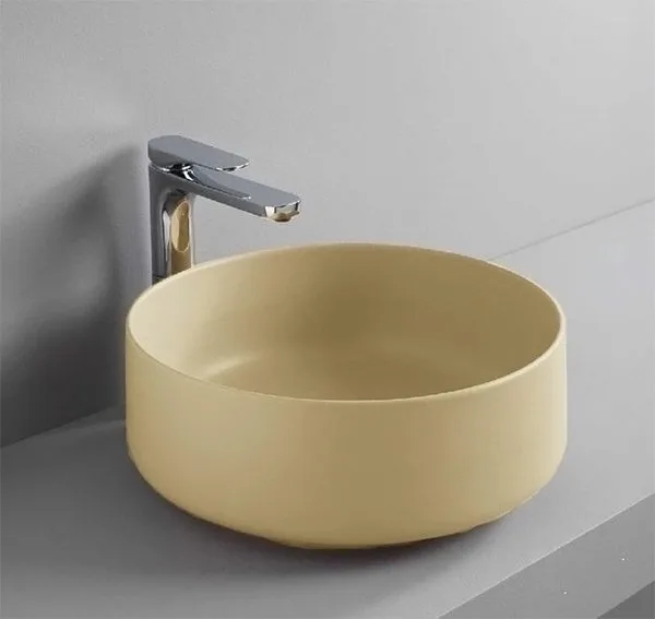 Накладная раковина ArtCeram Cognac 42 giallo zinco Sancos — официальный сайт
