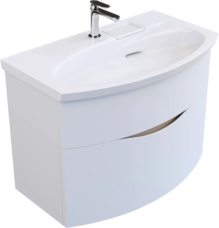 Тумба под раковину без столешницы KERAMA MARAZZI Riva 80 подвесная, белая матовая Sancos — официальный сайт