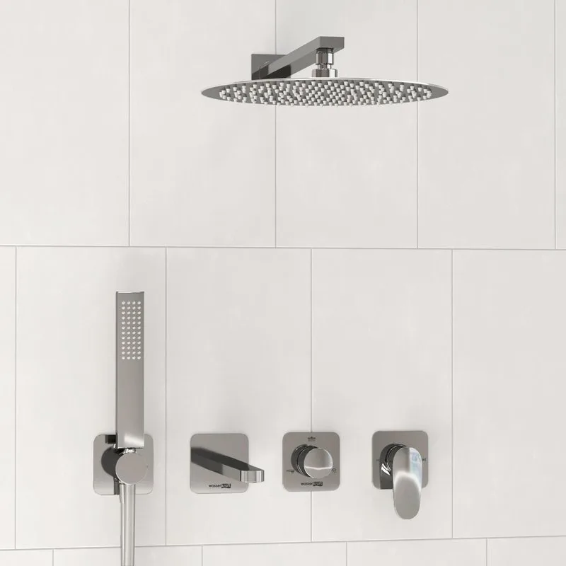 Душевой комплект Wasserkraft Weida A3151.269.270.090.116.271.087.103, С ВНУТРЕННЕЙ ЧАСТЬЮ, хром Sancos — официальный сайт