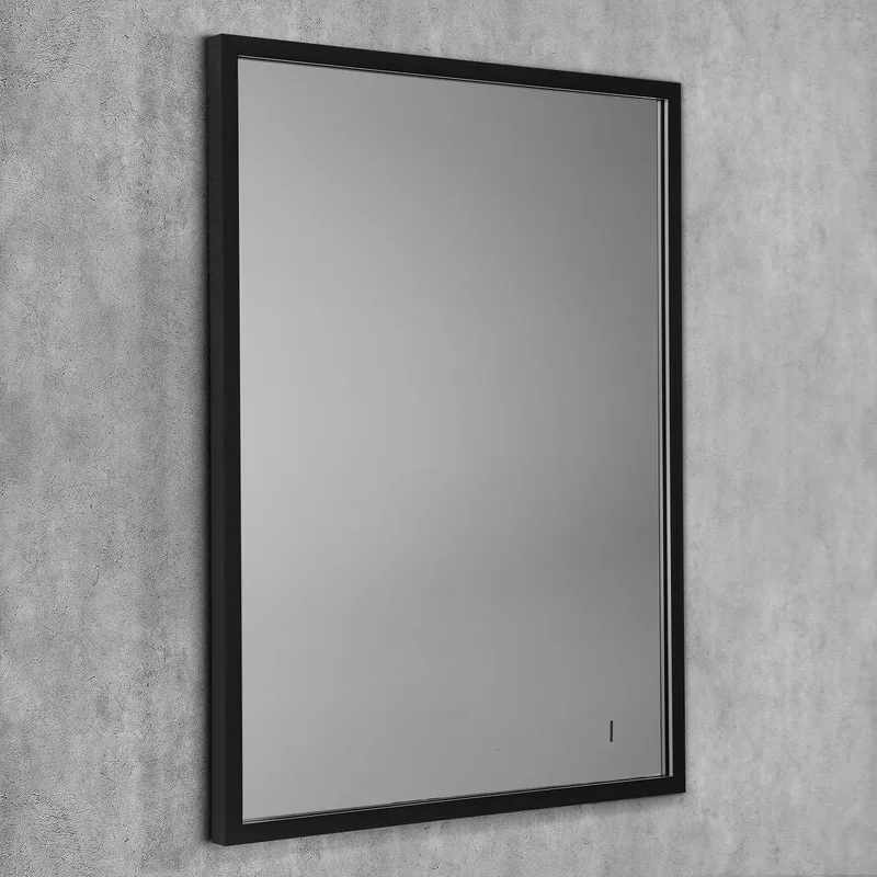 Зеркало Art&Max Aversa 60х80 черное, с LED-подсветкой, 6000К Sancos — официальный сайт