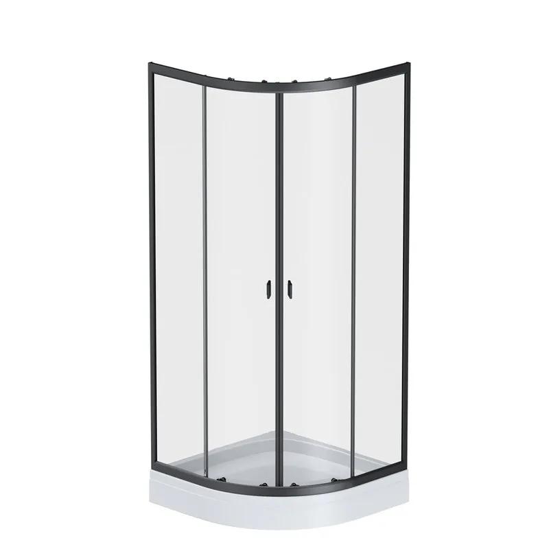 Душевой уголок AM.PM X-Joy Twin Slide W88G-205-080BT64 80x80, профиль черный Sancos — официальный сайт