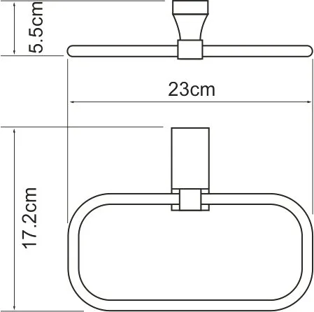 Полотенцедержатель Wasserkraft Lopau K-6060 Sancos — официальный сайт