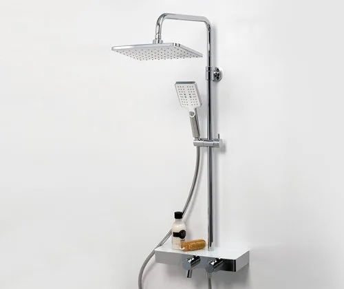 Душевая стойка Wasserkraft Thermo A11301, хром Sancos — официальный сайт