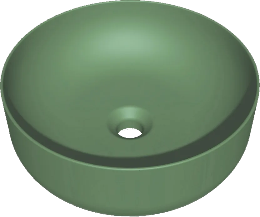 Накладная раковина Kerasan Nolita 534411*0 40 см, verde muschio Sancos — официальный сайт