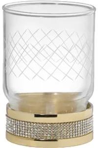 Стакан Boheme Royal Cristal Gold настольный Sancos — официальный сайт