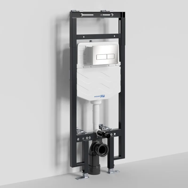 Система инсталляции для унитазов Wasserkraft Dinkel 58TLT.010.ME.BN03, с кнопкой смыва никель Sancos — официальный сайт