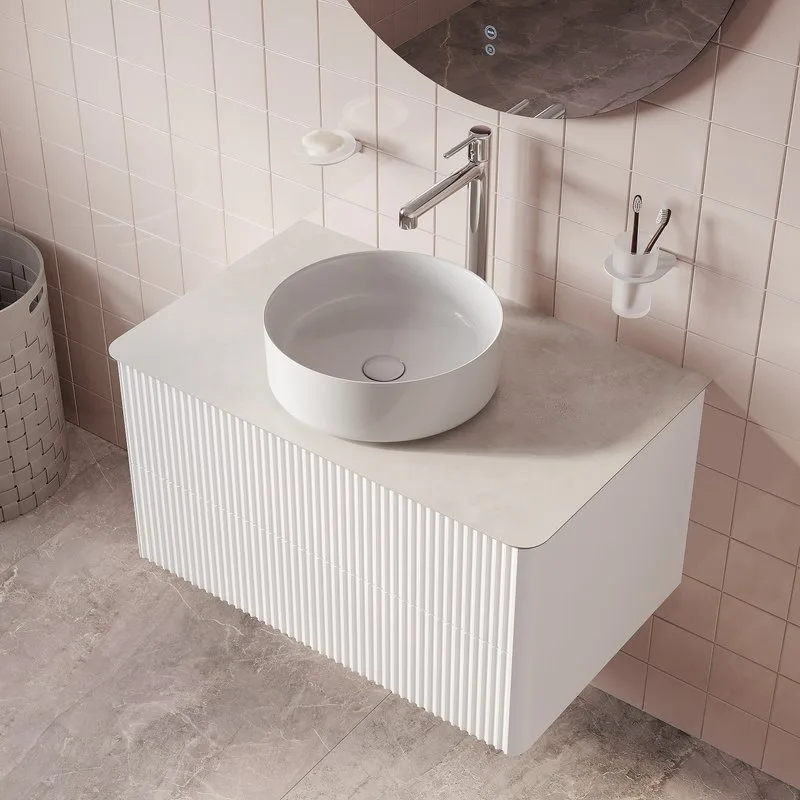 Столешница в ванную под раковину IDDIS Optima Home 80 cветло-серый бетон Sancos — официальный сайт
