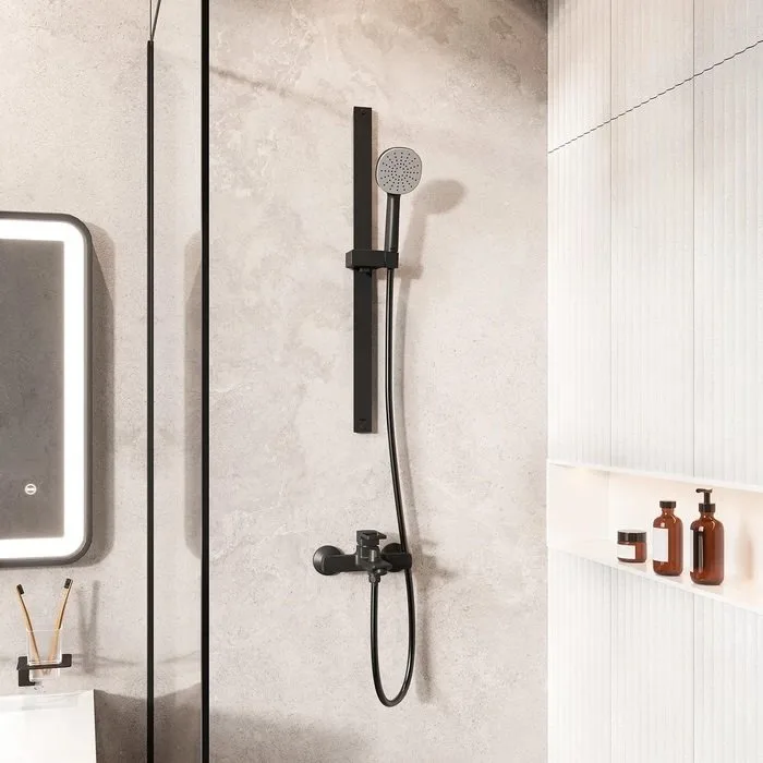Душевая штанга IDDIS Optima Home OPH70B0i17 черная матовая Sancos — официальный сайт