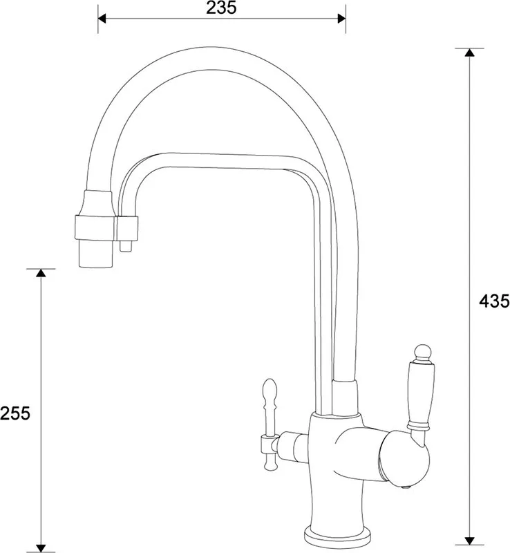 Смеситель для кухни Zorg Sanitary ZR 342-6 YF с гибким изливом Sancos — официальный сайт